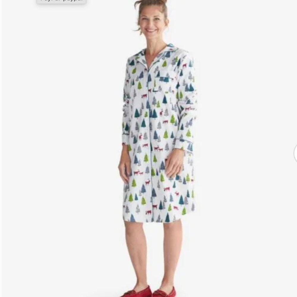 The Company Store Cotton Flannel Nightshirt - Winterwood